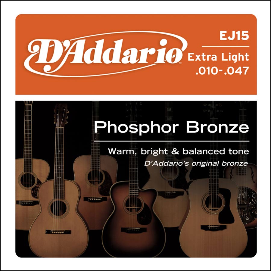 D'Addario Phosphor Bronze snarenset akoestisch