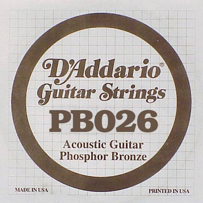D'Addario Phosphor Bronze DPB-026