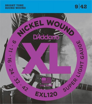 D'Addario XL Nickel Round Wound EXL-120