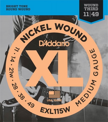 D'Addario XL Nickel Round Wound EXL-115W