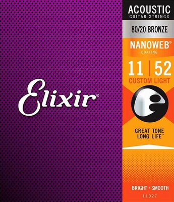 Elixir Nanoweb akoestisch snarenset coated 80/20 bronze