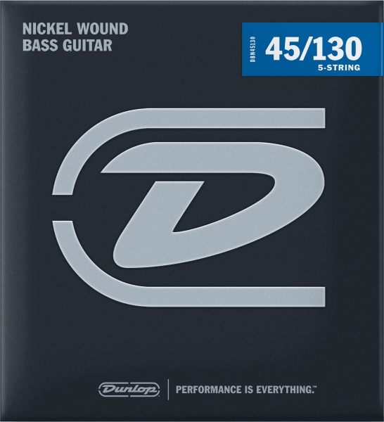 Dunlop bassnaren nickel round wound 45-130