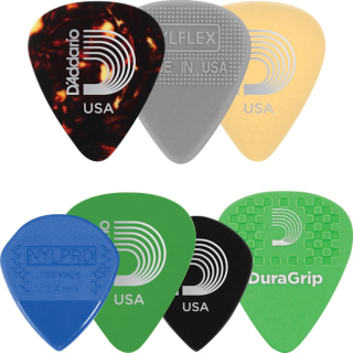 Daddario varia 7 pack plectrum, medium