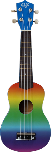 CLX sopraan ukelele rainbow