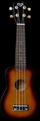 CLX sopraan ukelele brown burst