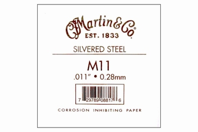 Martin 011 plain steel nickel losse snaar
