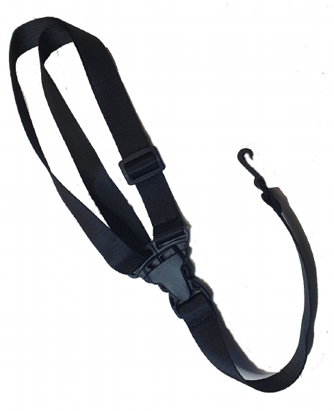 Ukelele strap zwart