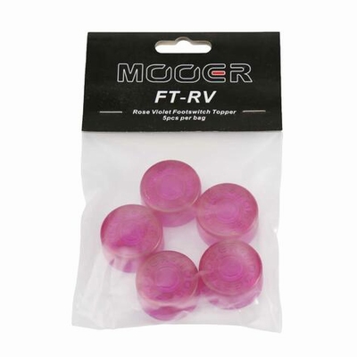 Mooer Candy Footswitch Topper, roos, 5 st.