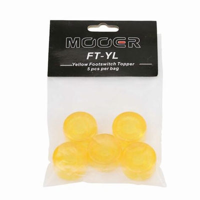 Mooer Candy Footswitch Topper, geel, 5 st.