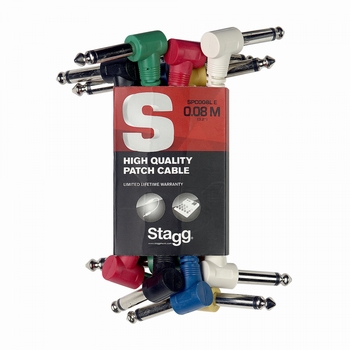 Stagg 6P-8CM PATCHKABEL L JACK/GGTN