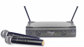 STAGG draadloos tweekanaals microfoonsysteem