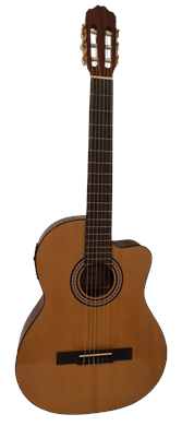 Classic Guitar Semi akoestisch Naturel