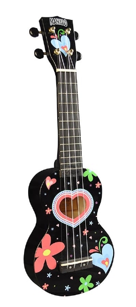 Mahalo Art Series ukelele "Hart" met tas