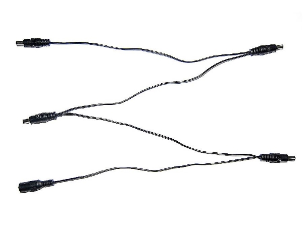stroomverdeel kabel voor 4 effect pedalen