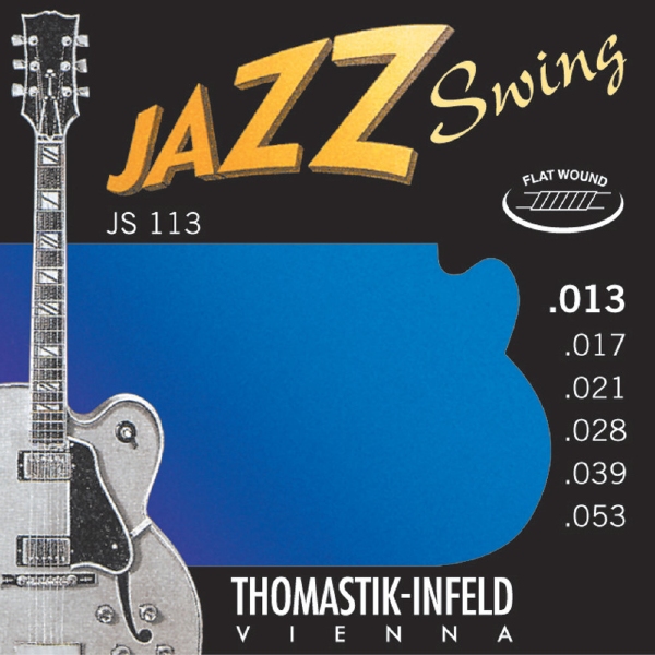 Thomastik-Infeld E-gitaarsnaren Jazz Swing Series Nickel Flat Wound