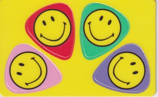 Plectrum kaart Smile op creditcard formaat