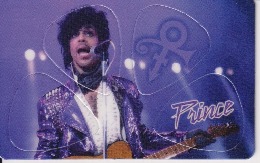Plectrum kaart Prince op creditcard formaat