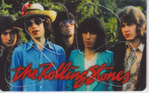 Plectrum kaart Rolling Stones op creditcard formaat