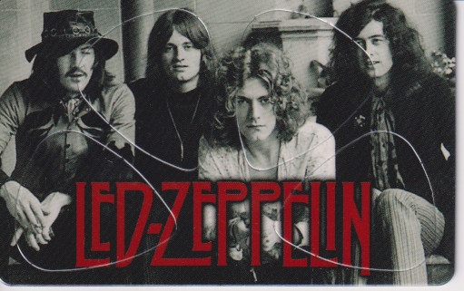 Plectrum kaart Led Zeppelin (A) op creditcard formaat