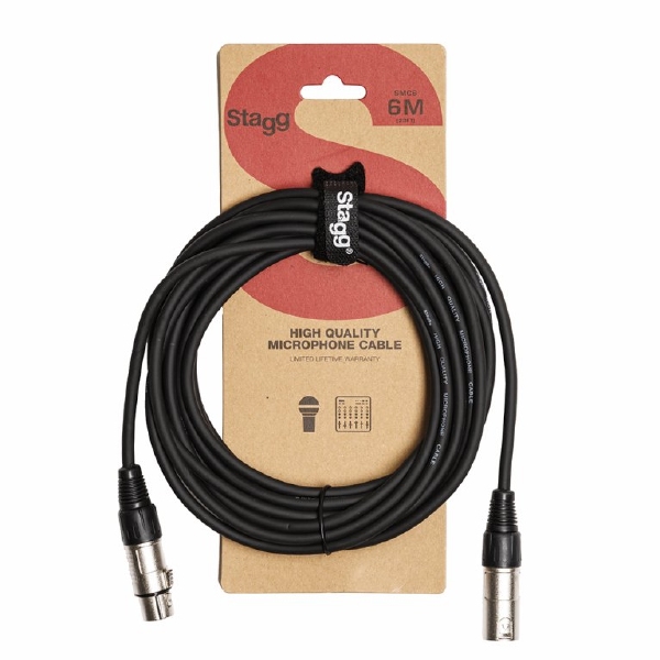 Microfoonkabel, XLR/XLR (m/v), 6 meter