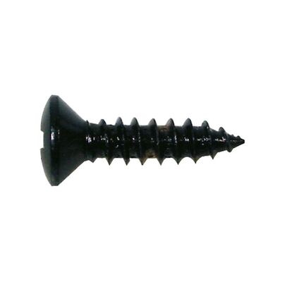 screw, 3x12mm, 12pcs, oval countersunk, tapping, for pickguard, black