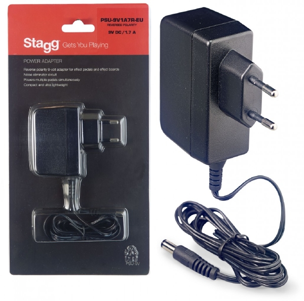 9V/1,7A adapter voor effectpedalen
