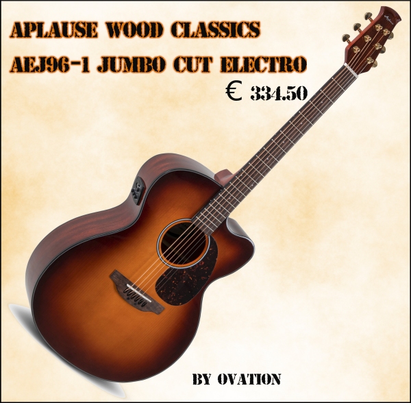 Applause Elektro-akoestische gitaar Jumbo Electro