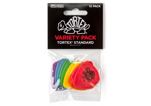 DUNLOP Tortex Standard Variety Pack  12 Plectra