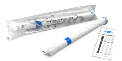 NUVO Sopraanblokfluit, wit/blauw