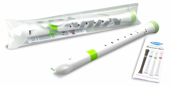 NUVO Sopraanblokfluit, wit/groen