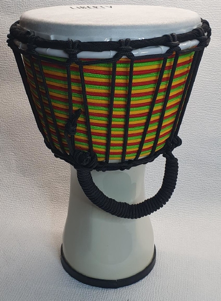 Djembe  7 inch (17,8 CM) Liberty series kleur wit