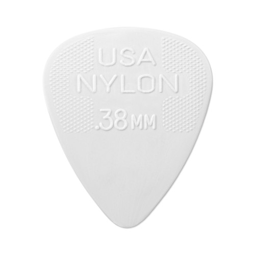 Dunlop nylon plectrum 0,38 mm.