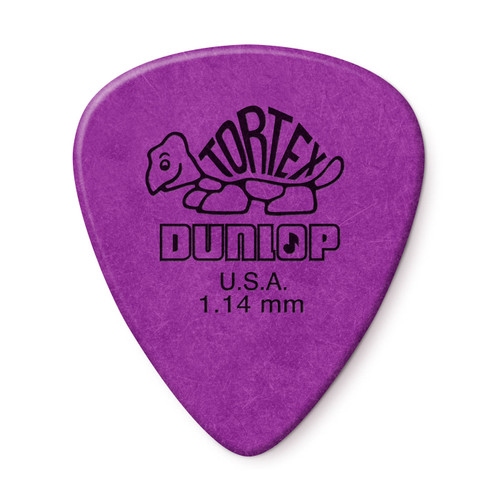 Dunlop plectrum Tortex 1,14 mm. (paars)