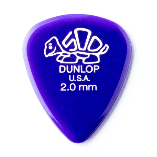 Dunlop plectrum Delrin 2,0 mm.