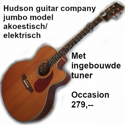 HUDSON HJ-STX-E SUPER JUMBO akoestische gitaar