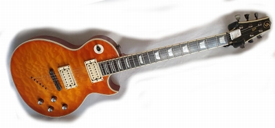 JTR Les Paul model Quilt maple top, faden sunburst