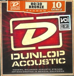 Dunlop Accoustic 80/20 PHosfor bronze Extra Light 010-048