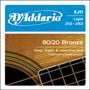 D'Addario, snarenset akoestisch, 80/20 bronze