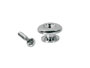 Strap buttons, metaal, nikkel
