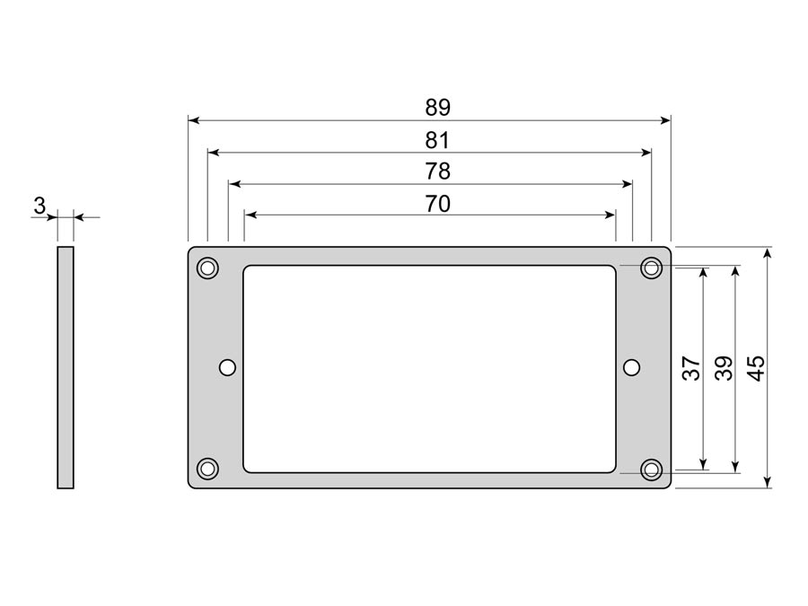 Humbucker frame