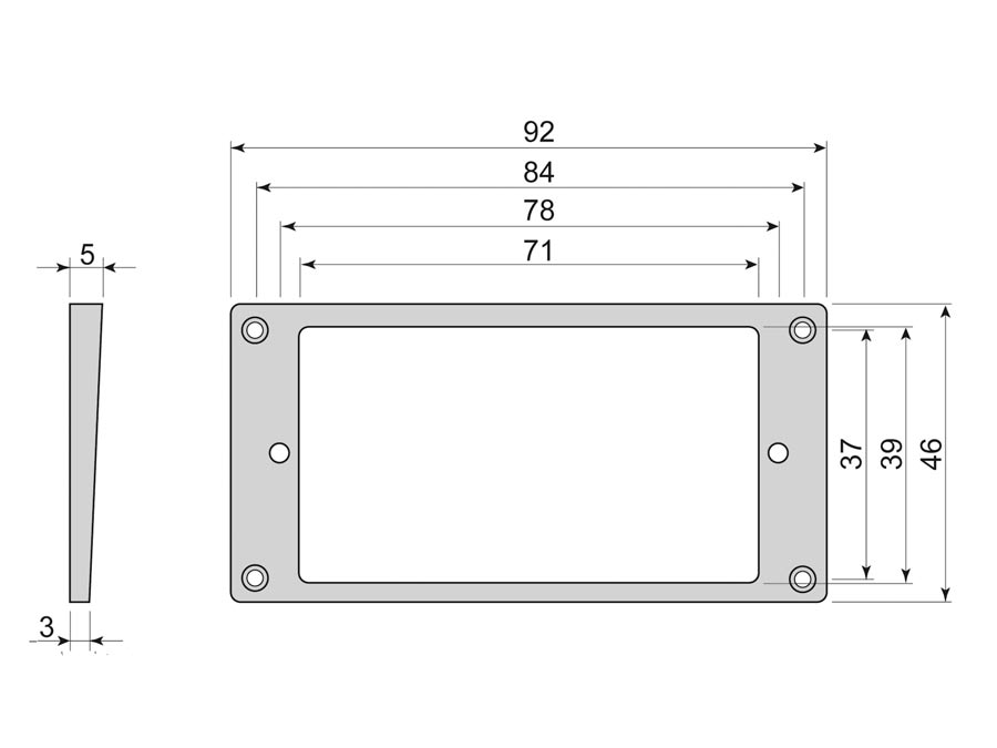 Humbucker frame