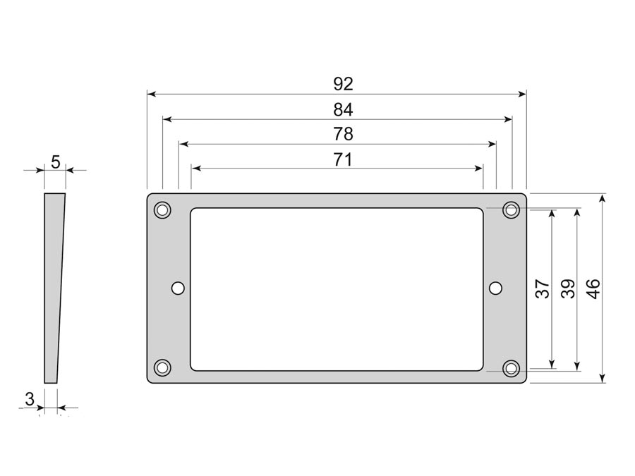 Humbucker frame