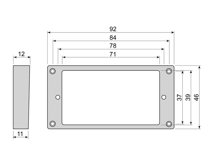 Humbucker frame