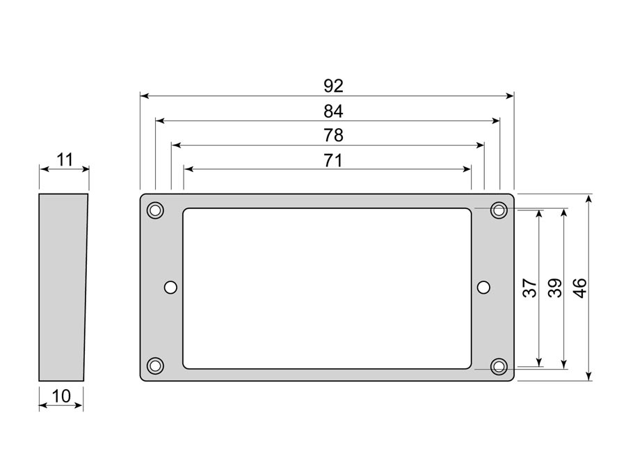 Humbucker frame