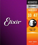 Elixir Nanoweb  akoestisch snarenset coated  80/20 bronze