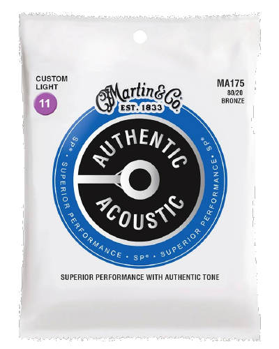 Martin Authentic serie Acoucstische bronze snarenset