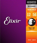 Elixir Nanoweb  akoestisch snarenset coated  80/20 bronze