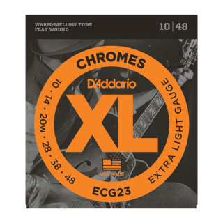 DAddario XL Chromes ECG23 flatwound snarenset.