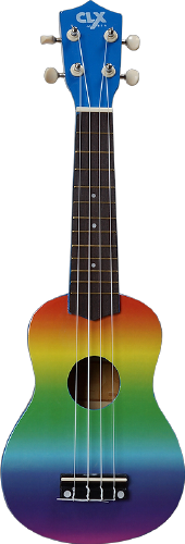 CLX sopraan ukelele rainbow