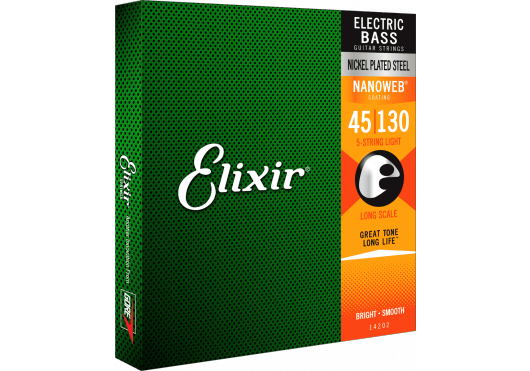 Elixir Nanoweb nickel,Bassnaren